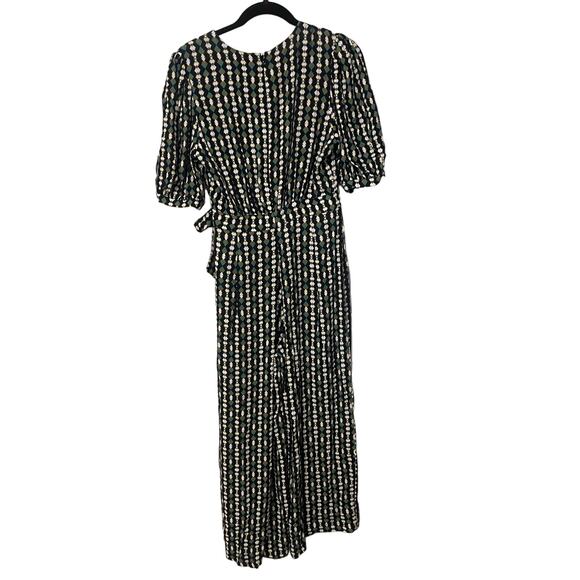 Kachel x Anthropologie Evie Abstract V Neck Jumpsuit Size 8 - Picture 6 of 7